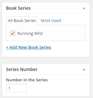 Book series settings