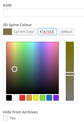 Spine colour picker