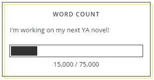 Word count widget display